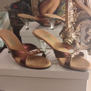 Onex Bronze Heeled Sandals